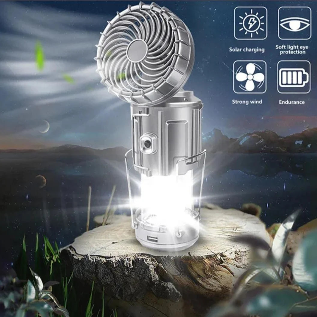 Rechargeable Camping LED Light with Fan