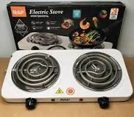 Electric Stove (Double) for cooking, Hot Plate heat up in just 2 mins, Easy to clean