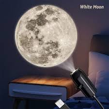 USB Galaxy & Moon Star Projector Lamp